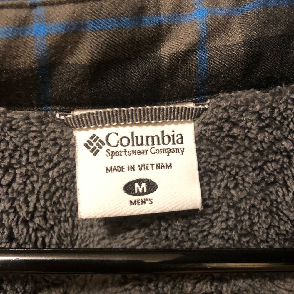 Columbia fleece lined flannel